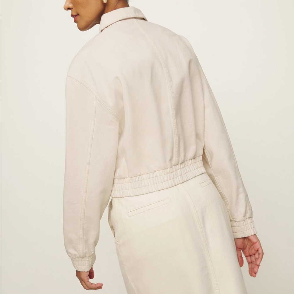 Reformation Cream Zip-Front Jacket - Picture 2 of 5